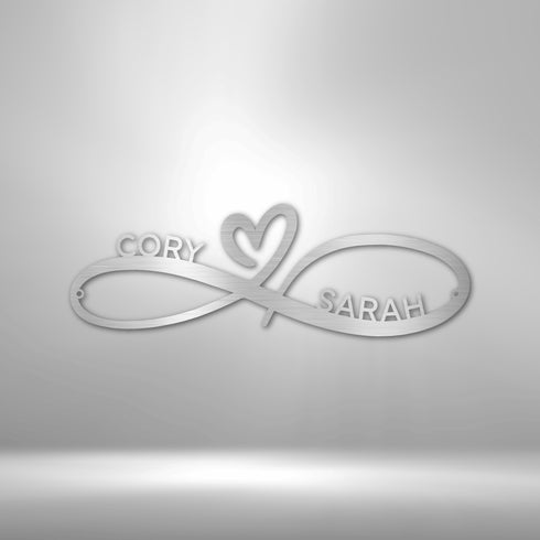 Personalized  Infinity Couples Wall Art